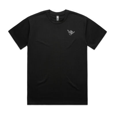 Mens Shaka T-Shirt (Black) Thumbnail