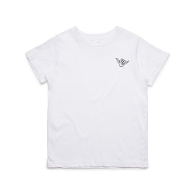 Kids Shaka T-Shirt (White) Thumbnail